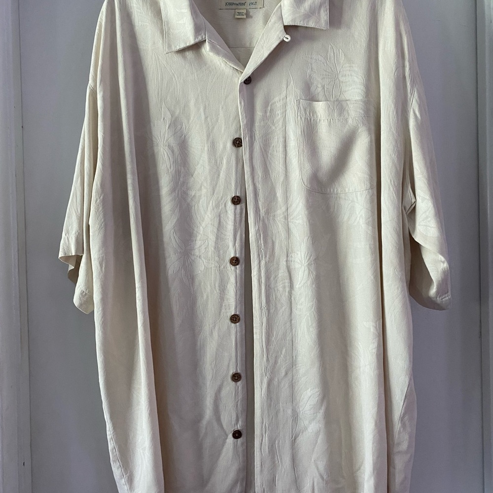 Joseph & Feiss Men's Button Down Cream Shirt